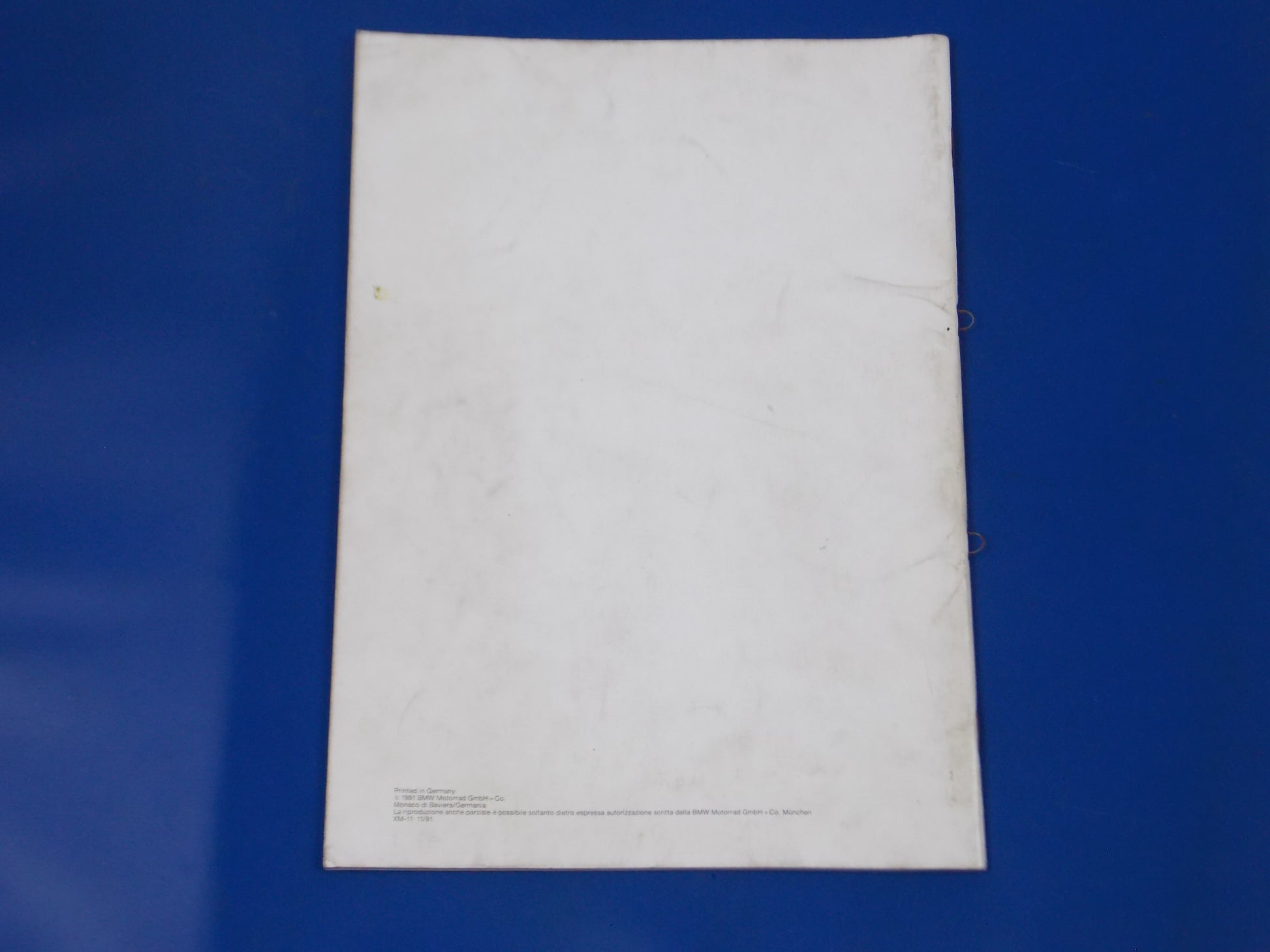 BMW K1 K75/S/RT K100LT/RS DEALER SALES PERSON TECHNICAL INFORMATION BOOK ITALIAN - MotoRaider