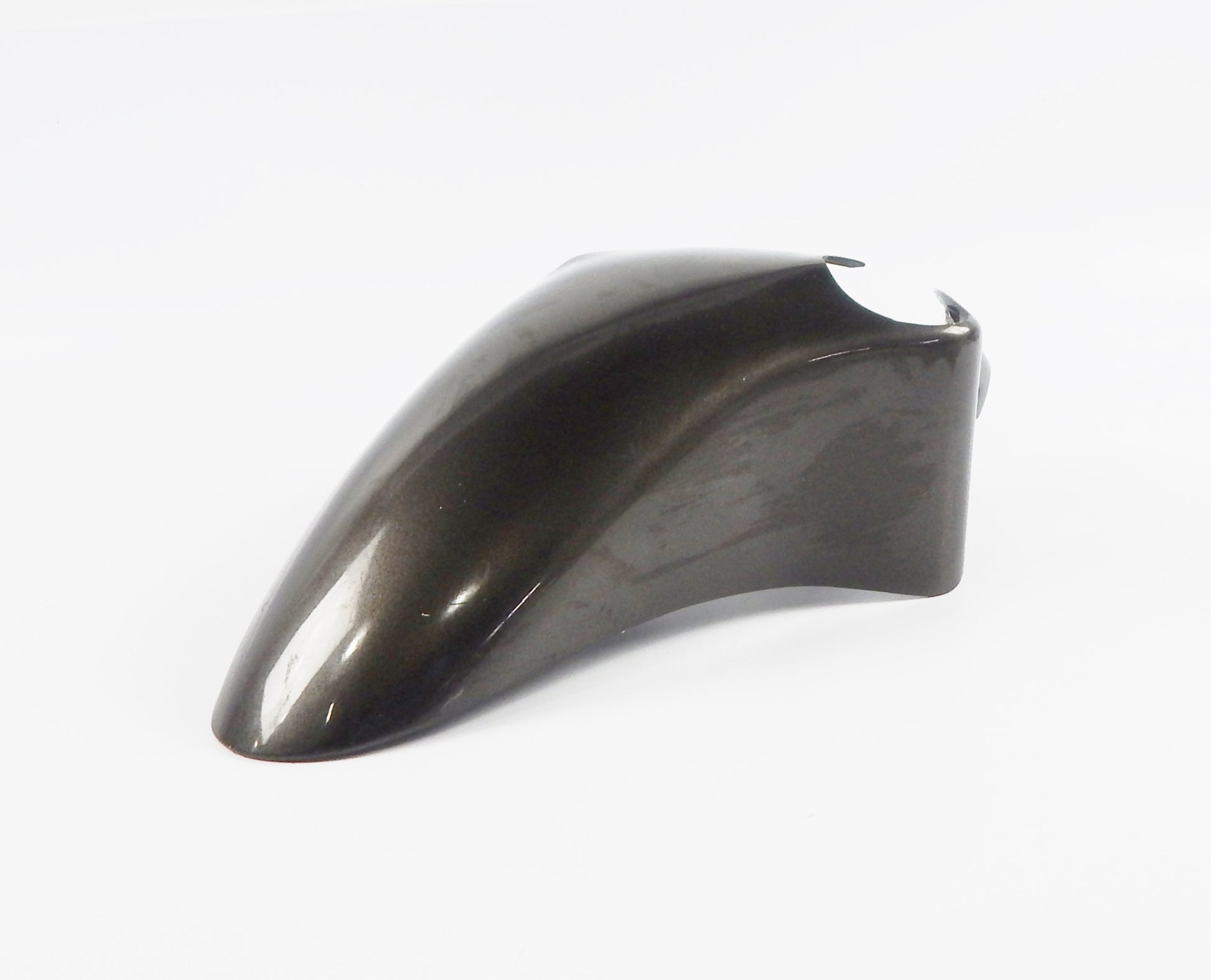 80'S CAGIVA ALAZURRA 65O MUD GUARD FRONT FENDER FIBERGLASS GRAY METALLIC VINTAGE - MotoRaider
