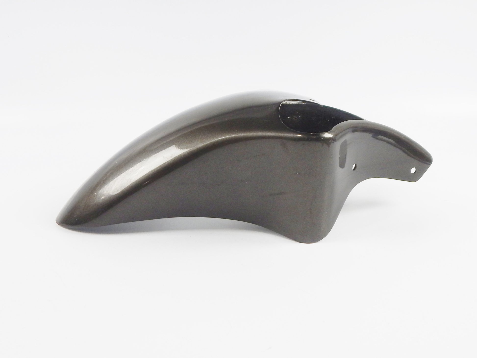 80'S CAGIVA ALAZURRA 65O MUD GUARD FRONT FENDER FIBERGLASS GRAY METALLIC VINTAGE - MotoRaider