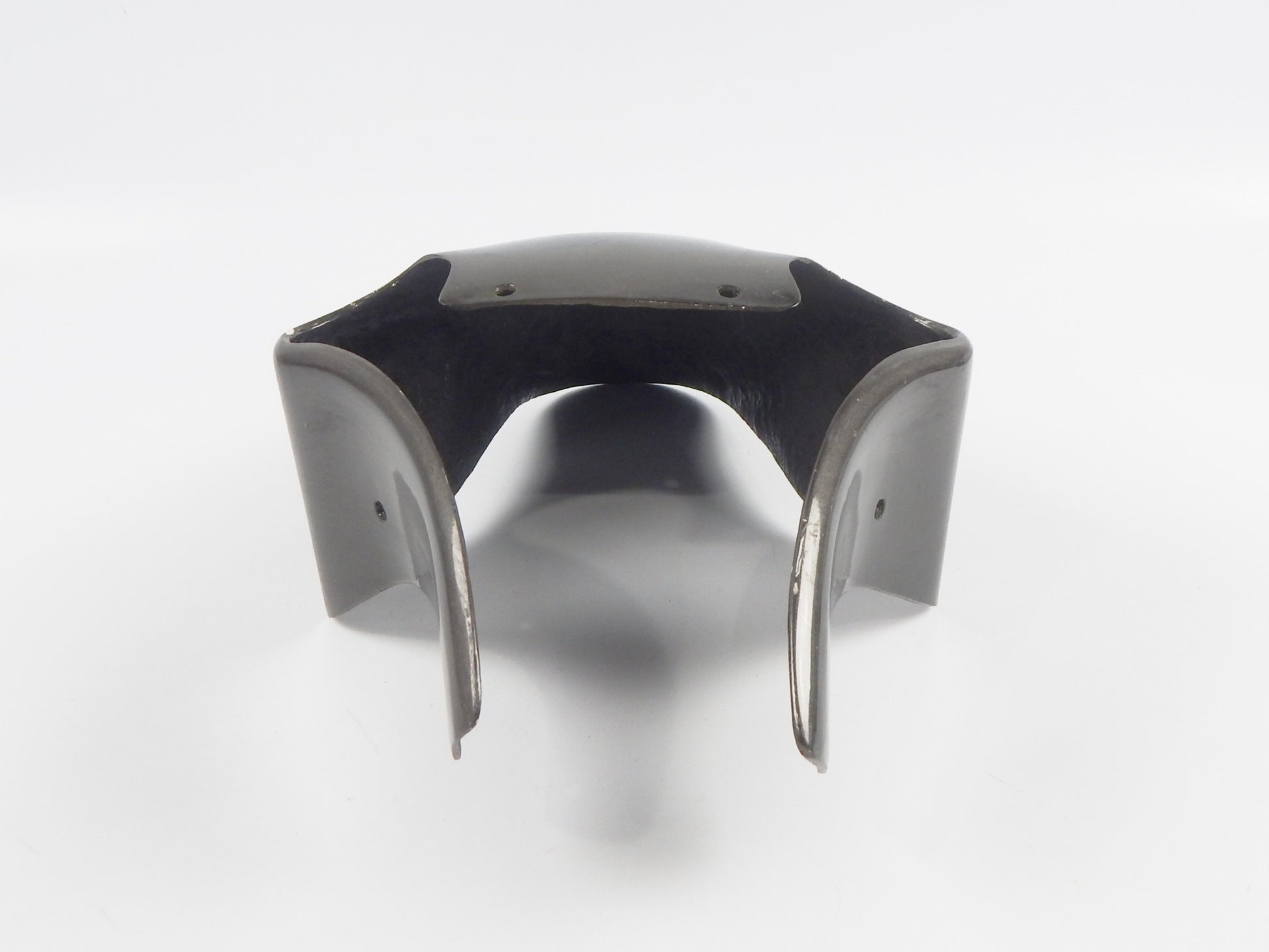 80'S CAGIVA ALAZURRA 65O MUD GUARD FRONT FENDER FIBERGLASS GRAY METALLIC VINTAGE - MotoRaider