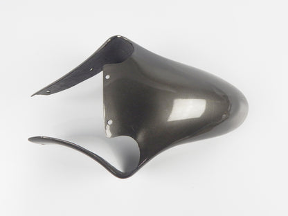 80'S CAGIVA ALAZURRA 65O MUD GUARD FRONT FENDER FIBERGLASS GRAY METALLIC VINTAGE - MotoRaider