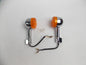 1 PAIR CEV 367/368 SKY CLASSIC 50 CHROME TURN SIGNAL BLINKER FLASHER AMBER - MotoRaider