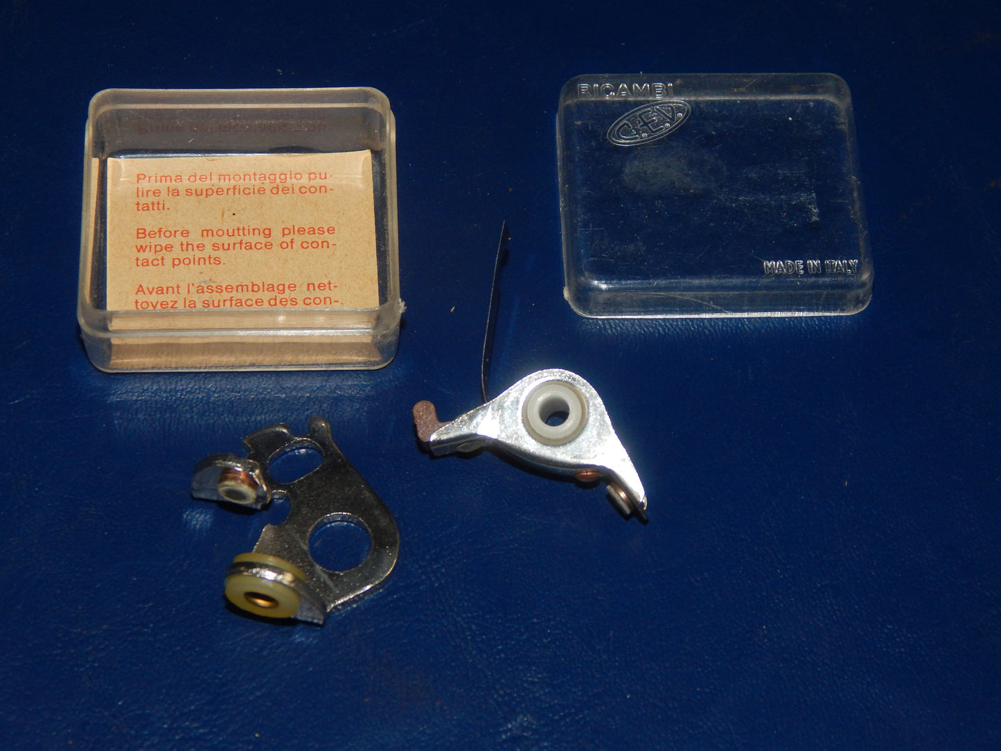 1970's CEV 4183 CONTACT POINT SET VINTAGE MOTORCYCLE MOPED SACHS PAIGGIO DUCATI - MotoRaider