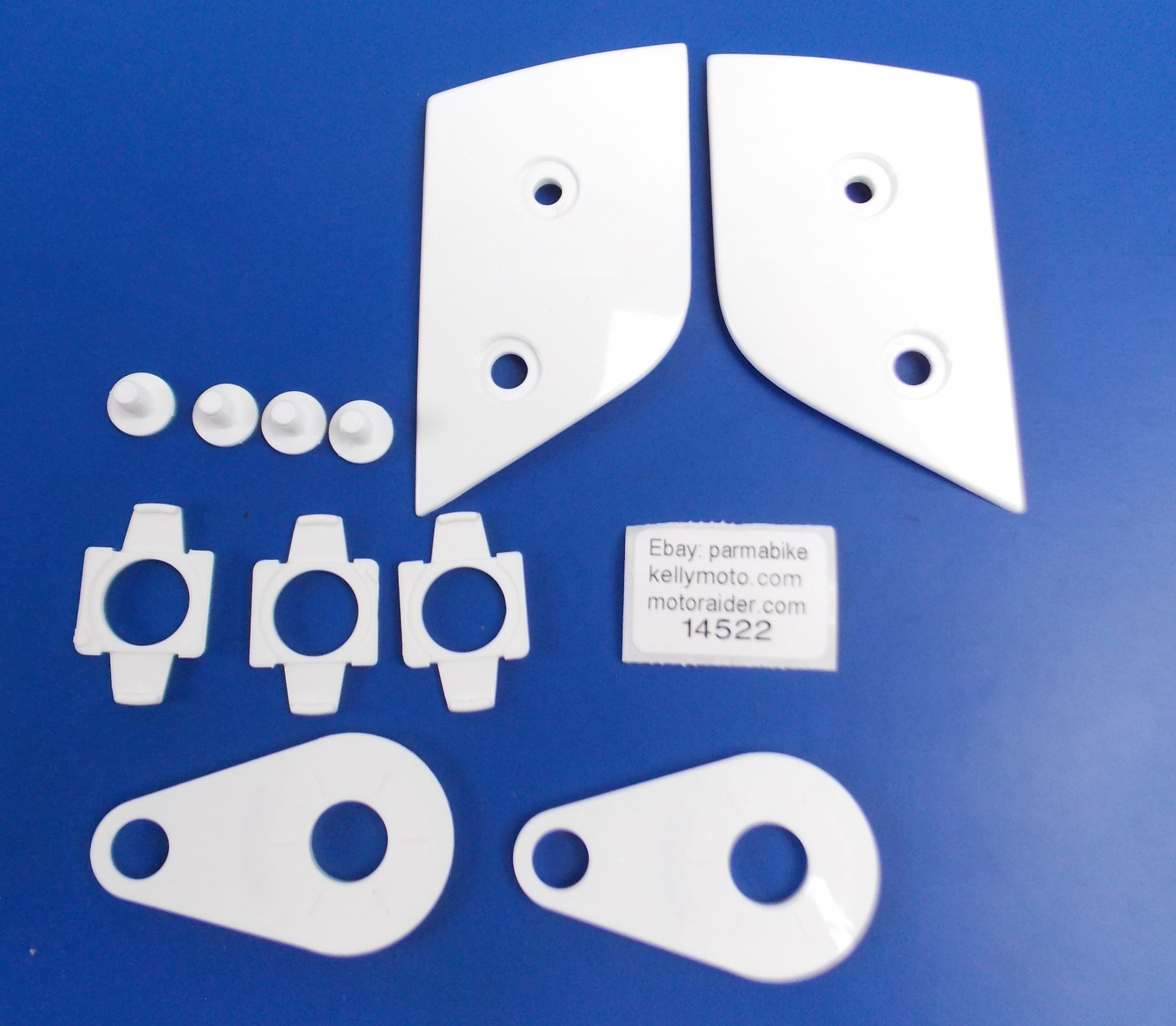 DIC HELMET R-21 RATCHET SET WHITE MOTORCYCLE SCOOTER CAR RACING - MotoRaider