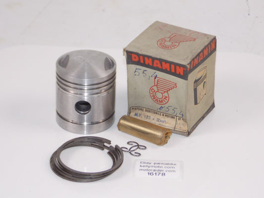 DINAMIN 192 PISTON 55.4 MM MV 125 SPORT 4-STROKE+CIRCLIPS+15MM PIN+RINGS #16178 - MotoRaider