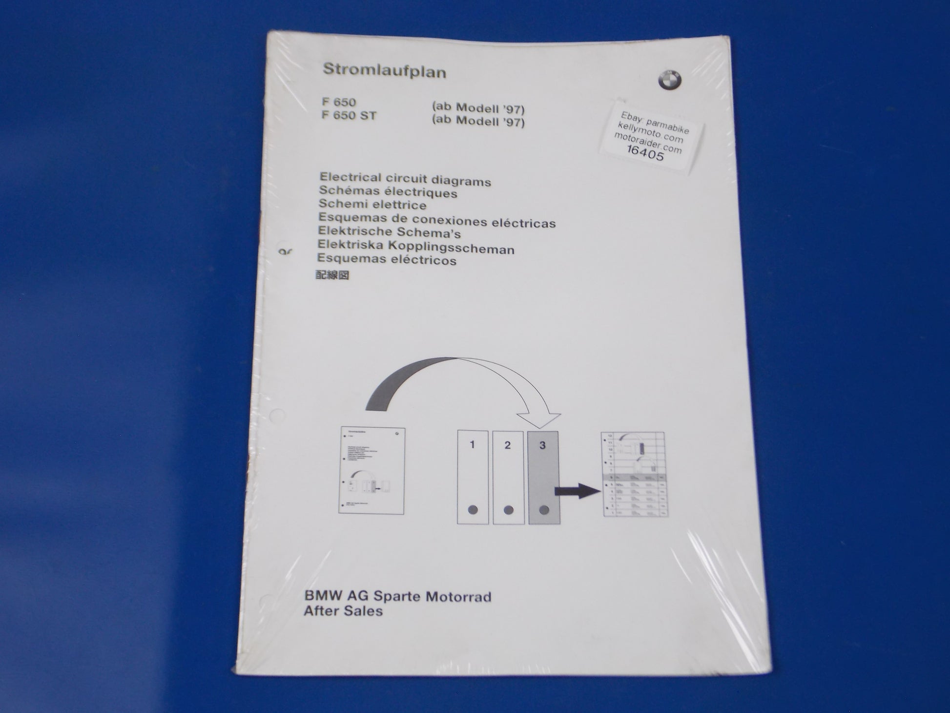 OEM BMW 1997 F650 F650ST DEALER ELECTRICAL CIRCUIT DIAGRAMS BROCHURE 01999798727 - MotoRaider