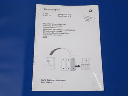 OEM BMW 1997 F650 F650ST DEALER ELECTRICAL CIRCUIT DIAGRAMS BROCHURE 01999798727 - MotoRaider
