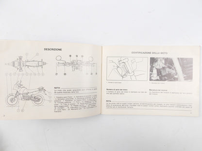 YAMAHA BELGARDA DT TENERE' USE AND MAINTENANCE MANUAL BOOK CATALOG ITALIAN - MotoRaider