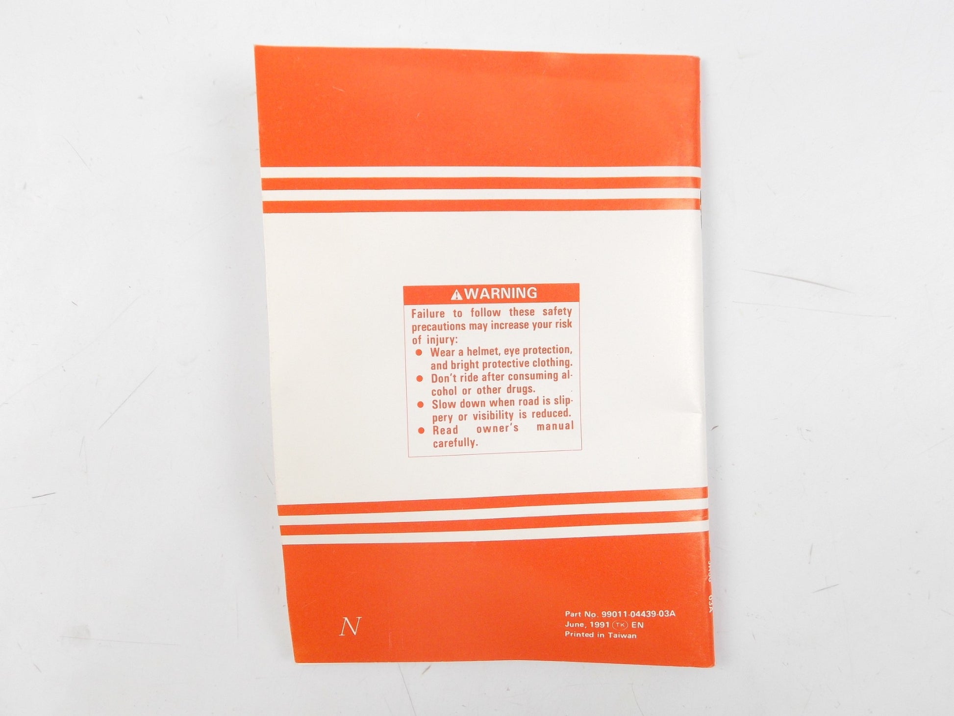 1991 SUZUKI JR50 OWNER USER MANUAL BOOK CATALOG ENGLISH 99011-04439-03A - MotoRaider