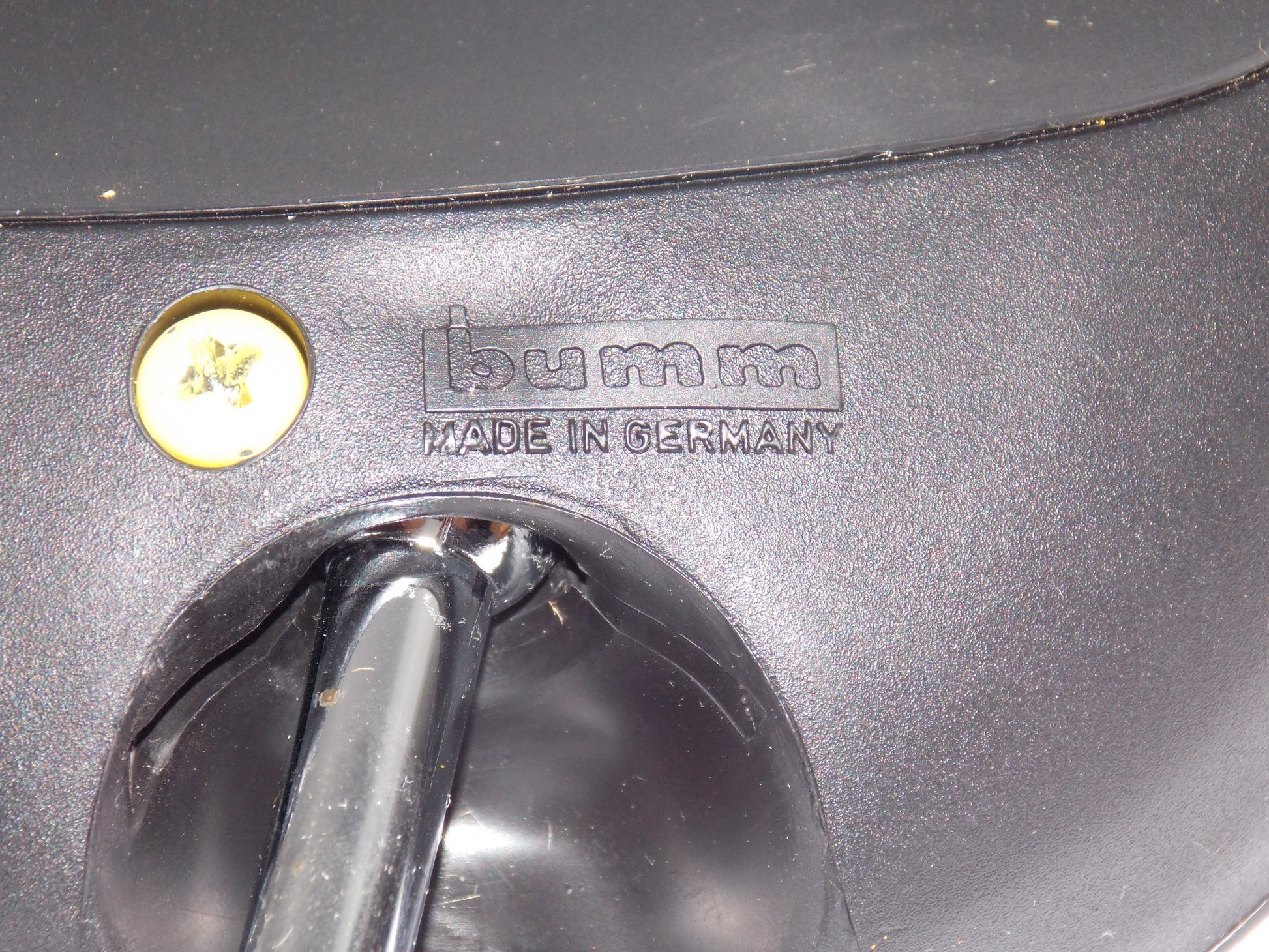 BUMM MOTORCYCLES LEFT HAND MIRROR BLACK/CHROME GERMANY SCOOTER MOPED - MotoRaider