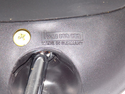 BUMM MOTORCYCLES LEFT HAND MIRROR BLACK/CHROME GERMANY SCOOTER MOPED - MotoRaider