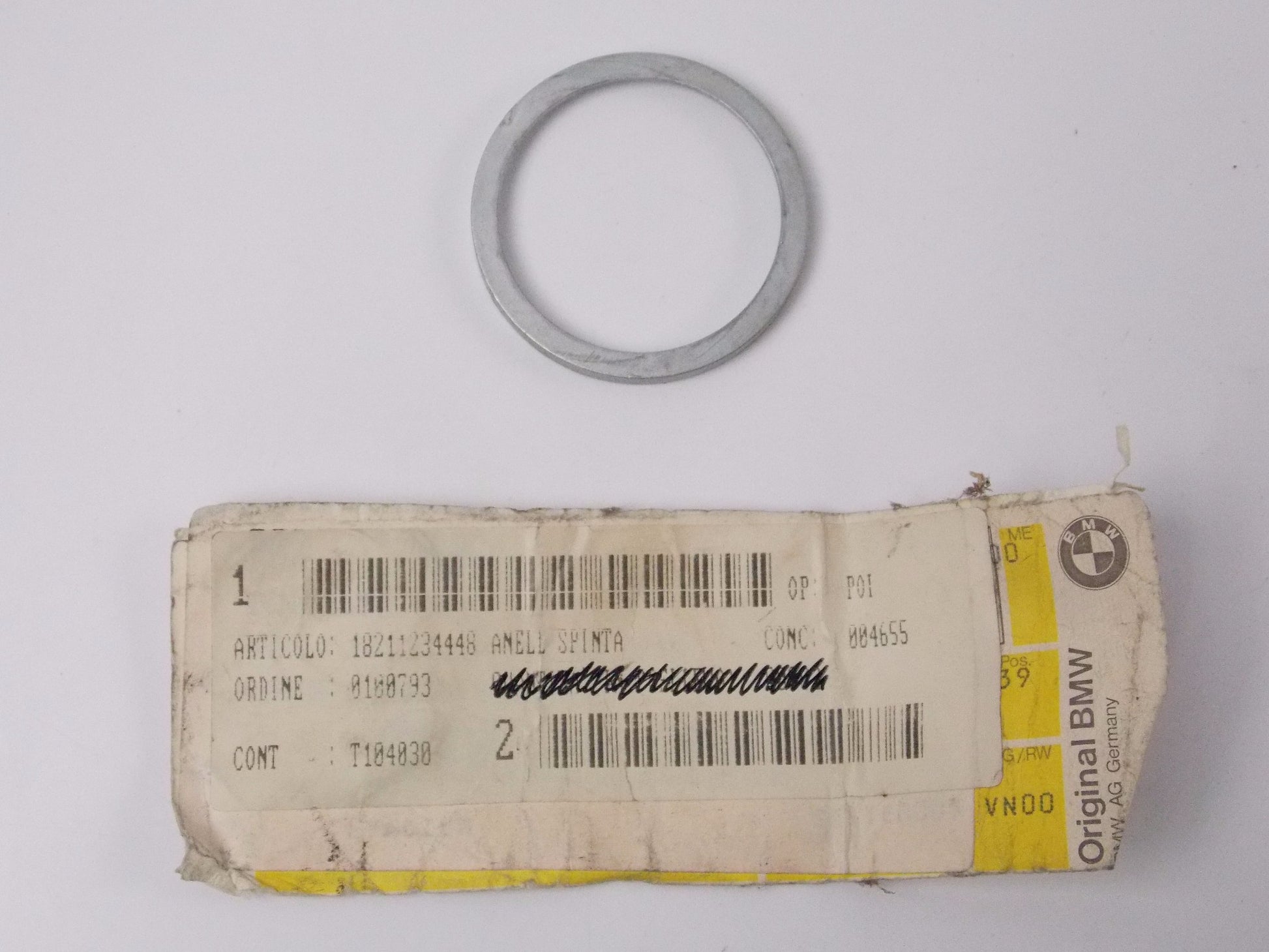 NOS OEM BMW 1976-1985 R 100 RS|RT|S COMPRESSION RING EXHAUST SYSTEM 18211234448 - MotoRaider