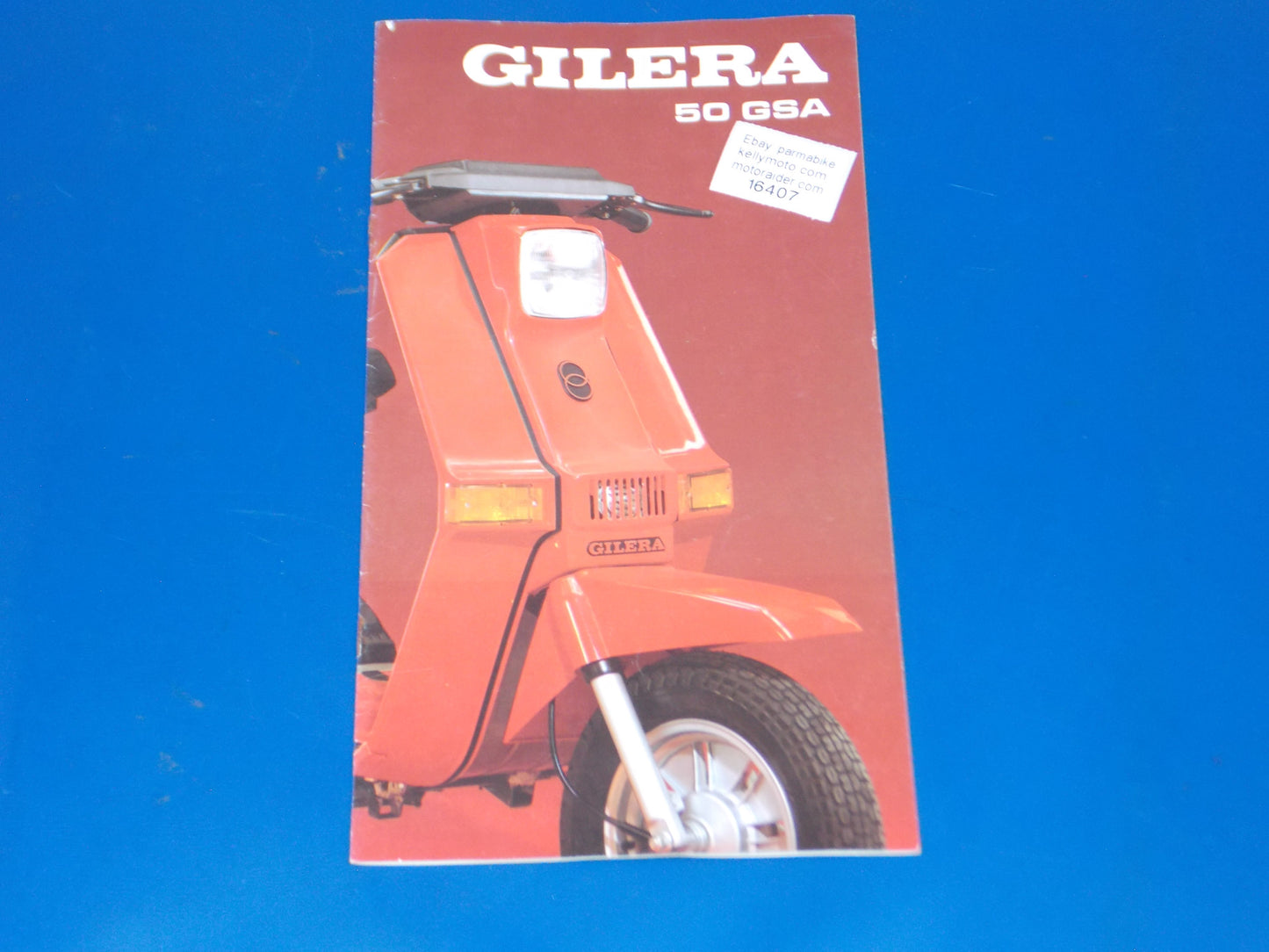 SCOOTER GILERA 1980-90 50GSA DEALER PAMPHLET BROCHURE TECHNICAL SPECS 12X6.5" - MotoRaider