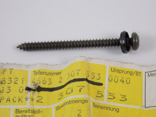 NOS OEM BMW 1993-96 K1100RS FAIRING SIDE SHEET METAL SCREW 46632307553 - MotoRaider