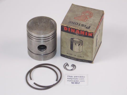 NOS DINAMIN 363 PISTON 56 MM MV 125 SPORT+CIRCLIPS+17MM PIN+RINGS #16182 - MotoRaider