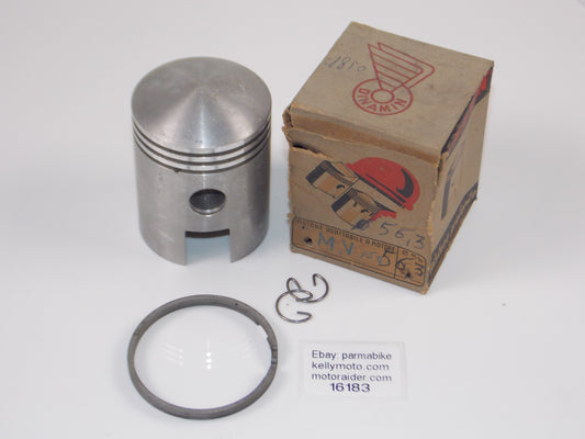 NOS DINAMIN 015 PISTON 56.3 MM MV 125 SPORT+CIRCLIPS+RINGS #16183 - MotoRaider