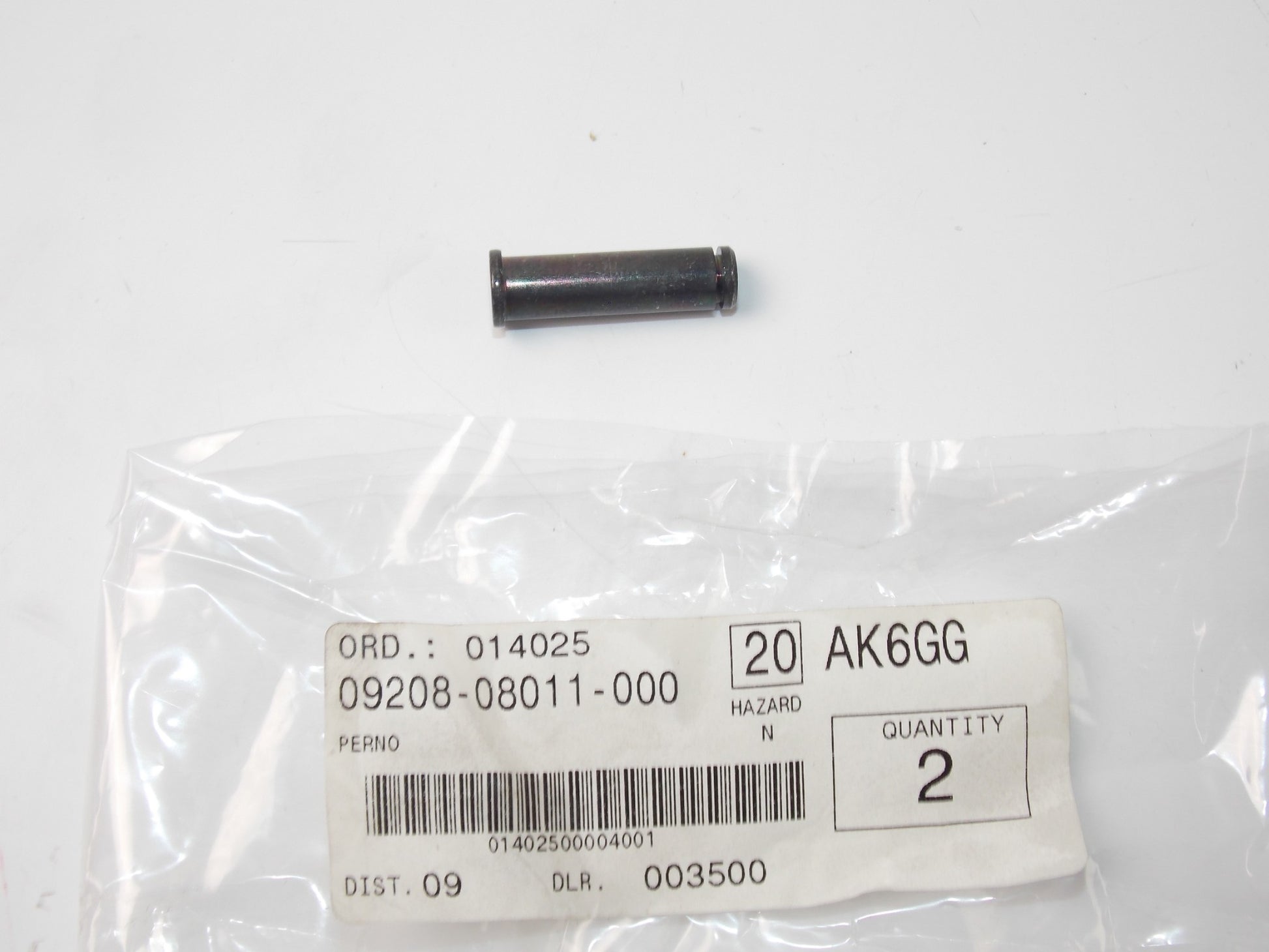 NOS OEM 1988-2017 SUZUKI GSX750/600 VZ800 DR650 GSF600 PIN  09208-08011 - MotoRaider
