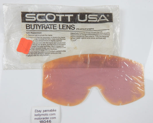 SCOTT USA RIDING GOGGLES BUTYRATE LENS SHIELD VISOR VINTAGE MOTOCROSS ENDURO - MotoRaider
