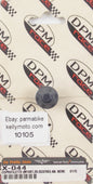 DE PRETTO UNIVERSAL MIRROR THREAD BOLT COVER (M10X1.25 RIGHT) BLACK ALLOY X-044 - MotoRaider