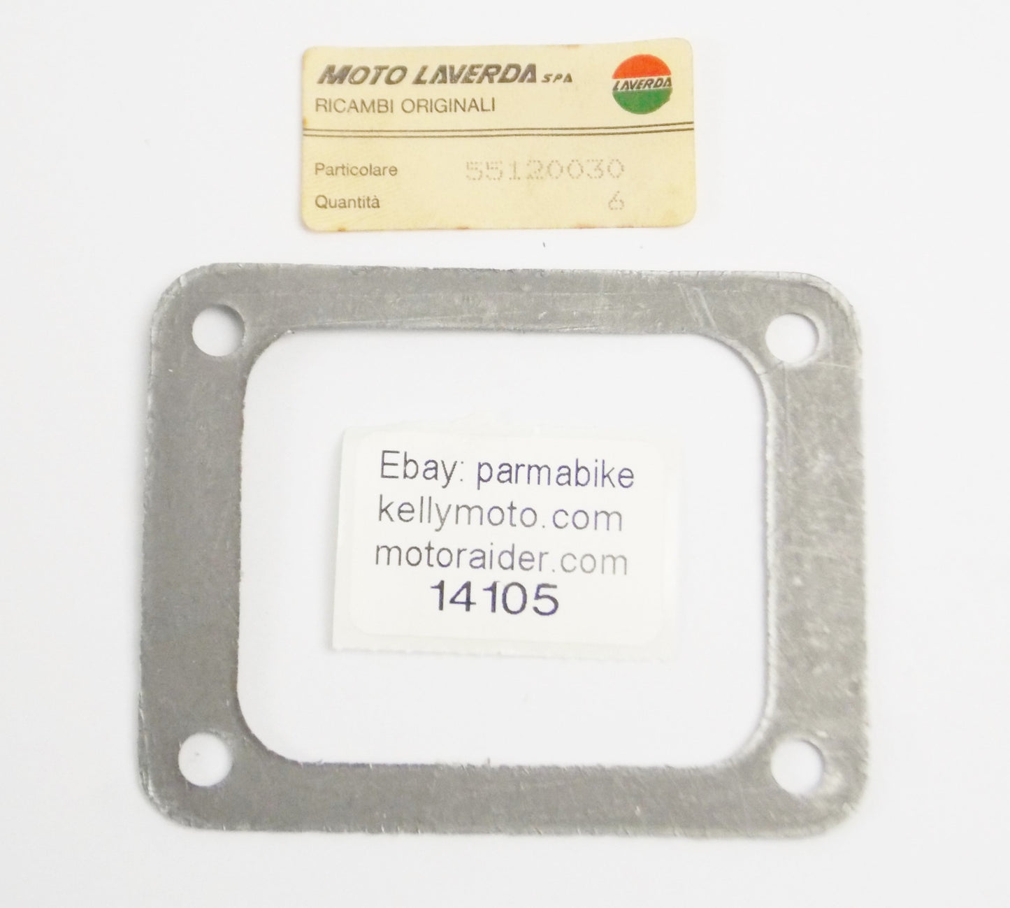 OEM LAVERDA 1985 LB1 125 SPORT CUSTOM GS LESMO INTAKE MANIFOLD GASKET 55120030 - MotoRaider