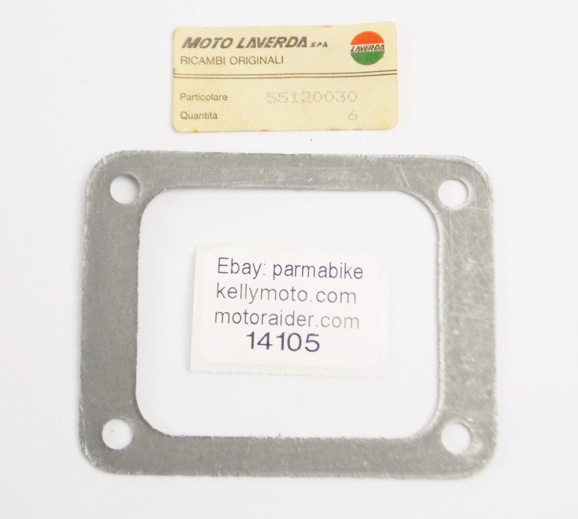 OEM LAVERDA 1985 LB1 125 SPORT CUSTOM GS LESMO INTAKE MANIFOLD GASKET 55120030 - MotoRaider
