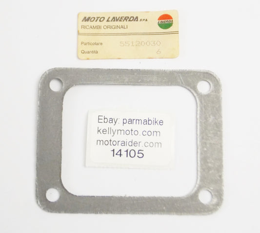 OEM LAVERDA 1985 LB1 125 SPORT CUSTOM GS LESMO INTAKE MANIFOLD GASKET 55120030 - MotoRaider