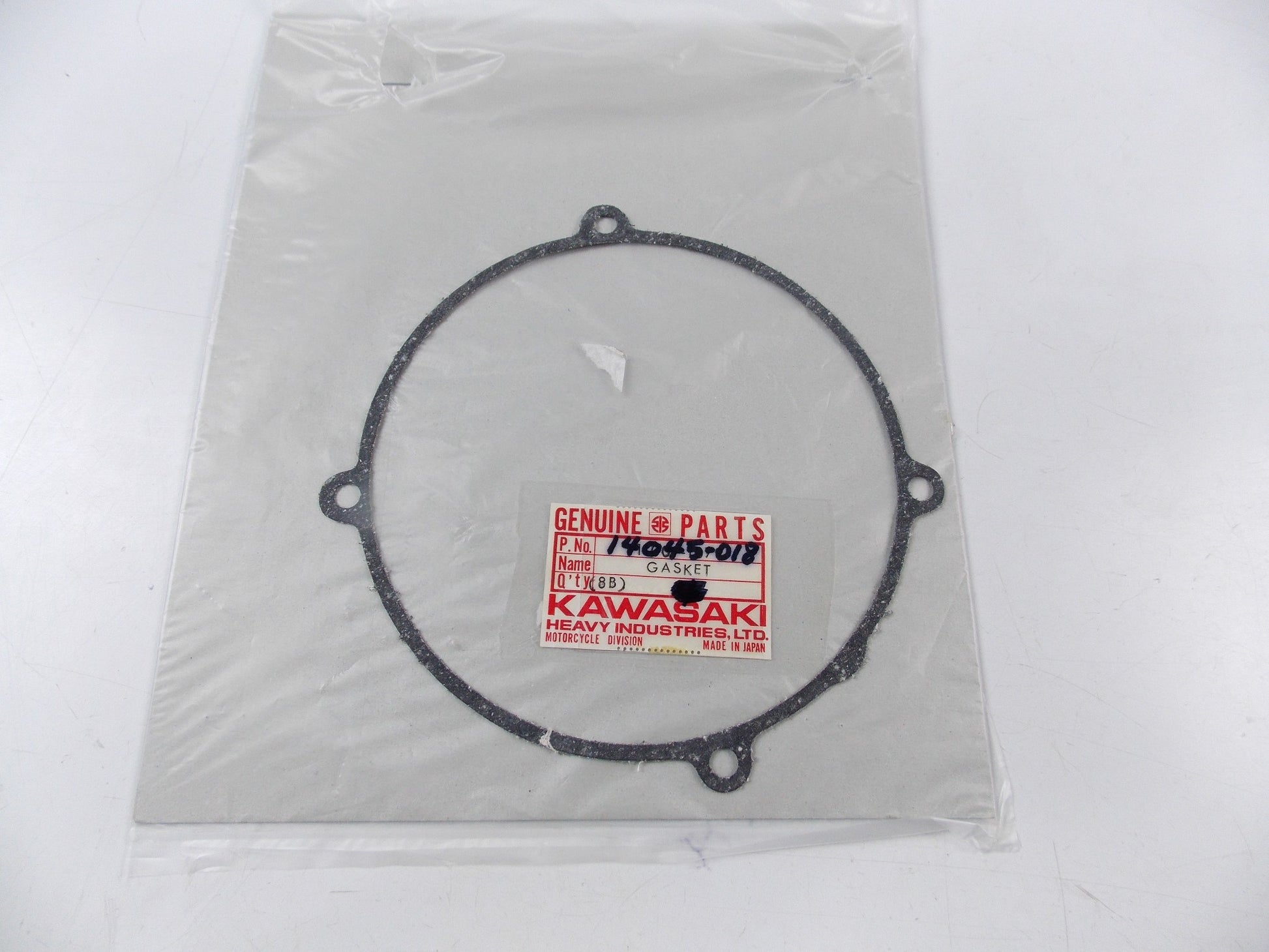 NOS OEM KAWASAKI 1974-1976 \ 1978-1979 KX250 LEFT ENGINE COVER GASKET 14045-018 - MotoRaider