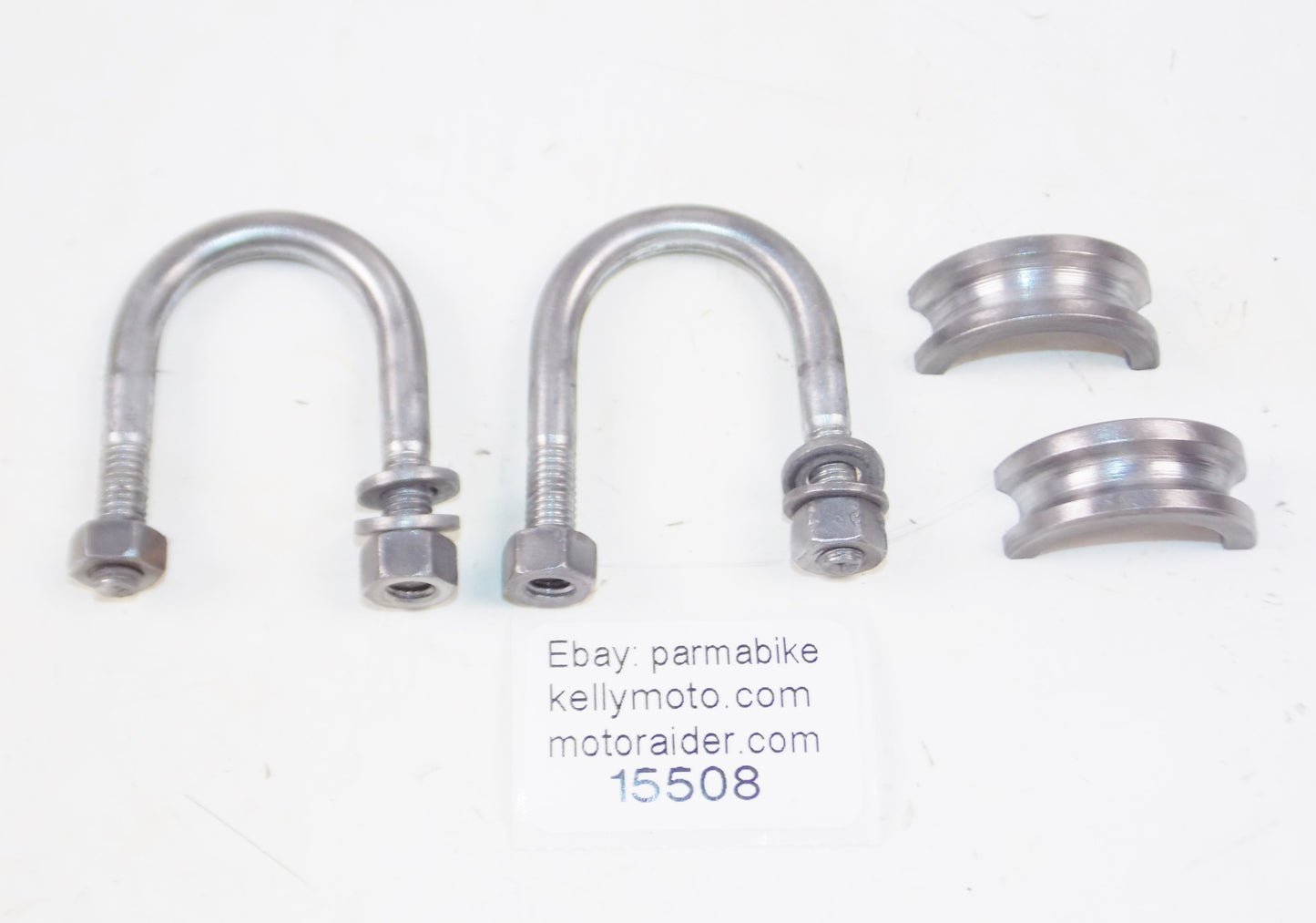 1972 MORINI CORSARO 125 HANDLEBAR CLAMPS RISER HOLDER MOUNTS U-BOLTS - MotoRaider