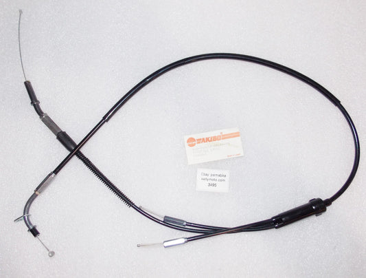 NOS 1980-1984 AKIBO YAMAHA RD 250LC/350LC/500LC THROTTLE CABLE 4L0-26260-00 - MotoRaider