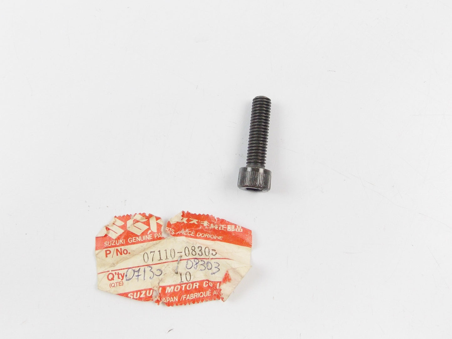 NOS OEM SUZUKI 1983-1998 GS 500 E / VS 700 intruder BOLT 07110-08305|07130-08303 - MotoRaider