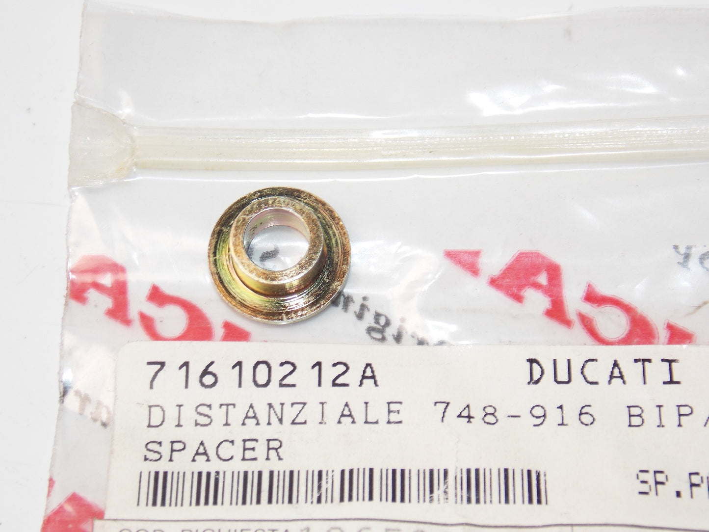 OEM DUCATI 1995 748 BIPOSTO/916 SENNA/916SP FUEL TANK SPACER 71610212A - MotoRaider