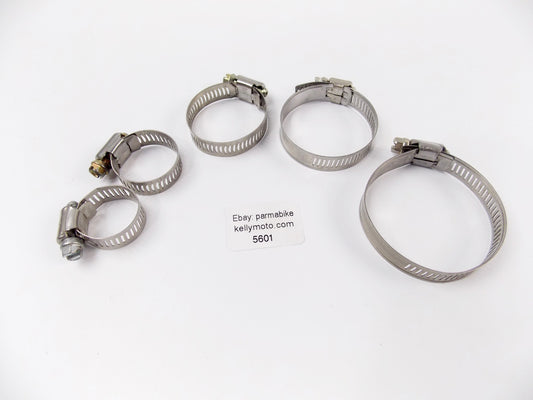 5 HOSE CLAMP PERFORATED BAND HI-TORQUE ATV SNOWMOBILE MOTORCYCLES AUTOMOTIVE - MotoRaider