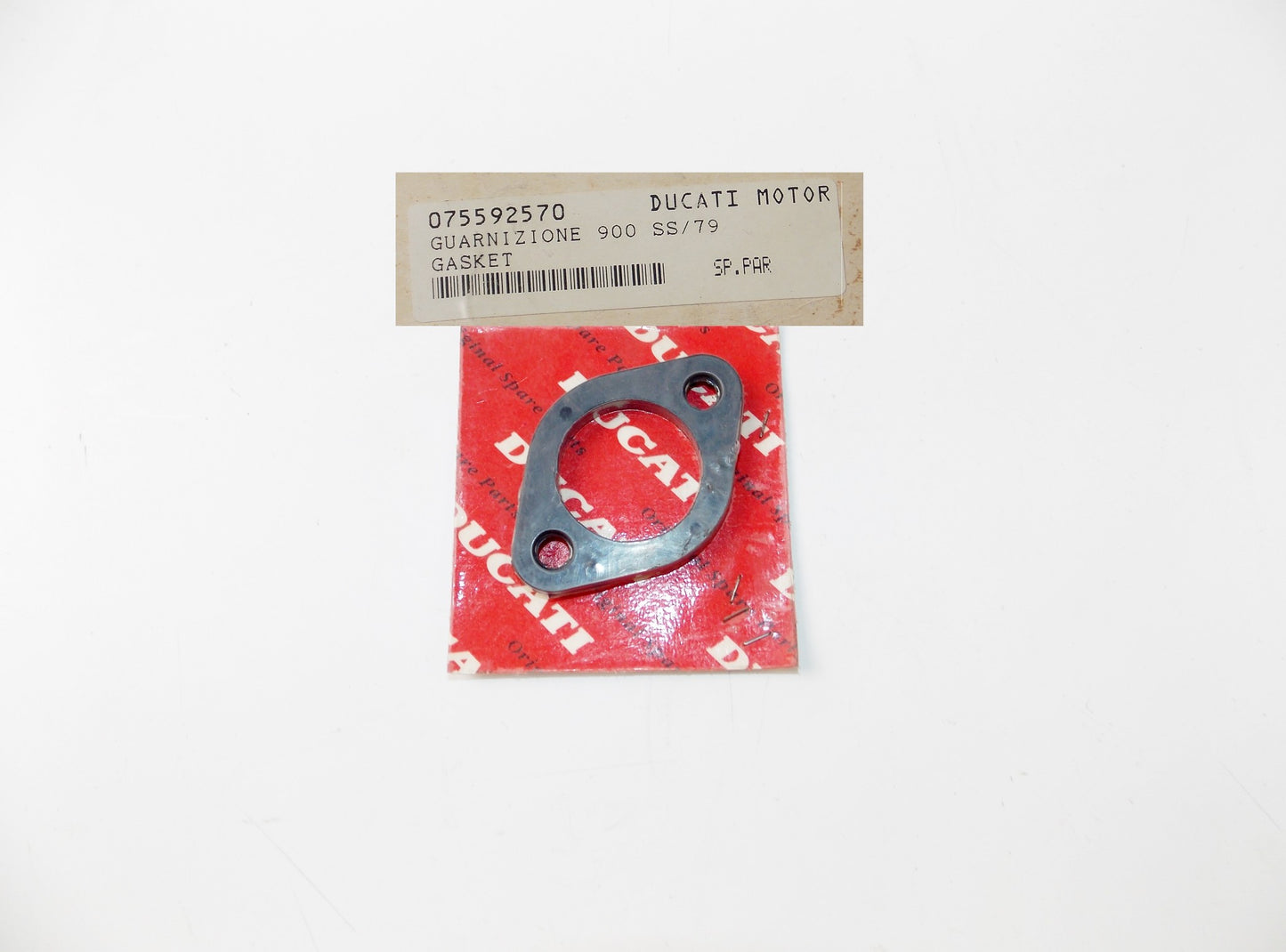 NOS OEM 1979 DUCATI SS 900 BEBEL INTAKE MANIFOLD GASKET 075592570 - MotoRaider