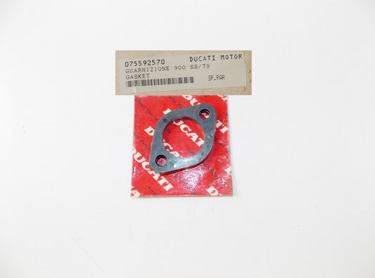 NOS OEM 1979 DUCATI SS 900 BEBEL INTAKE MANIFOLD GASKET 075592570 - MotoRaider