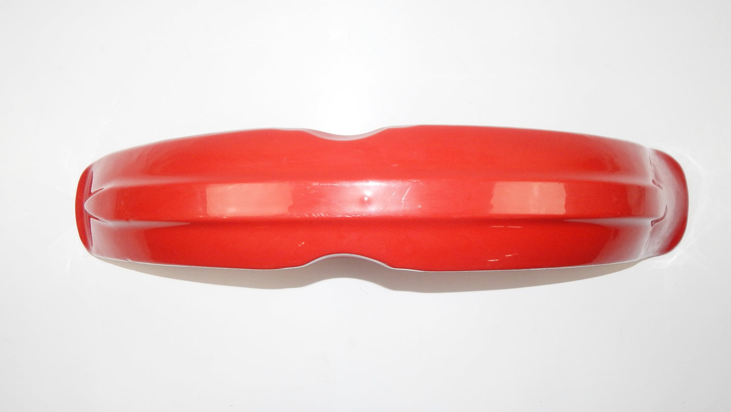 MUD GUARD FRONT FENDER RED PLASTIC L=32.5" FANTIC GILERA CAGIVA MORINI VINTAGE - MotoRaider
