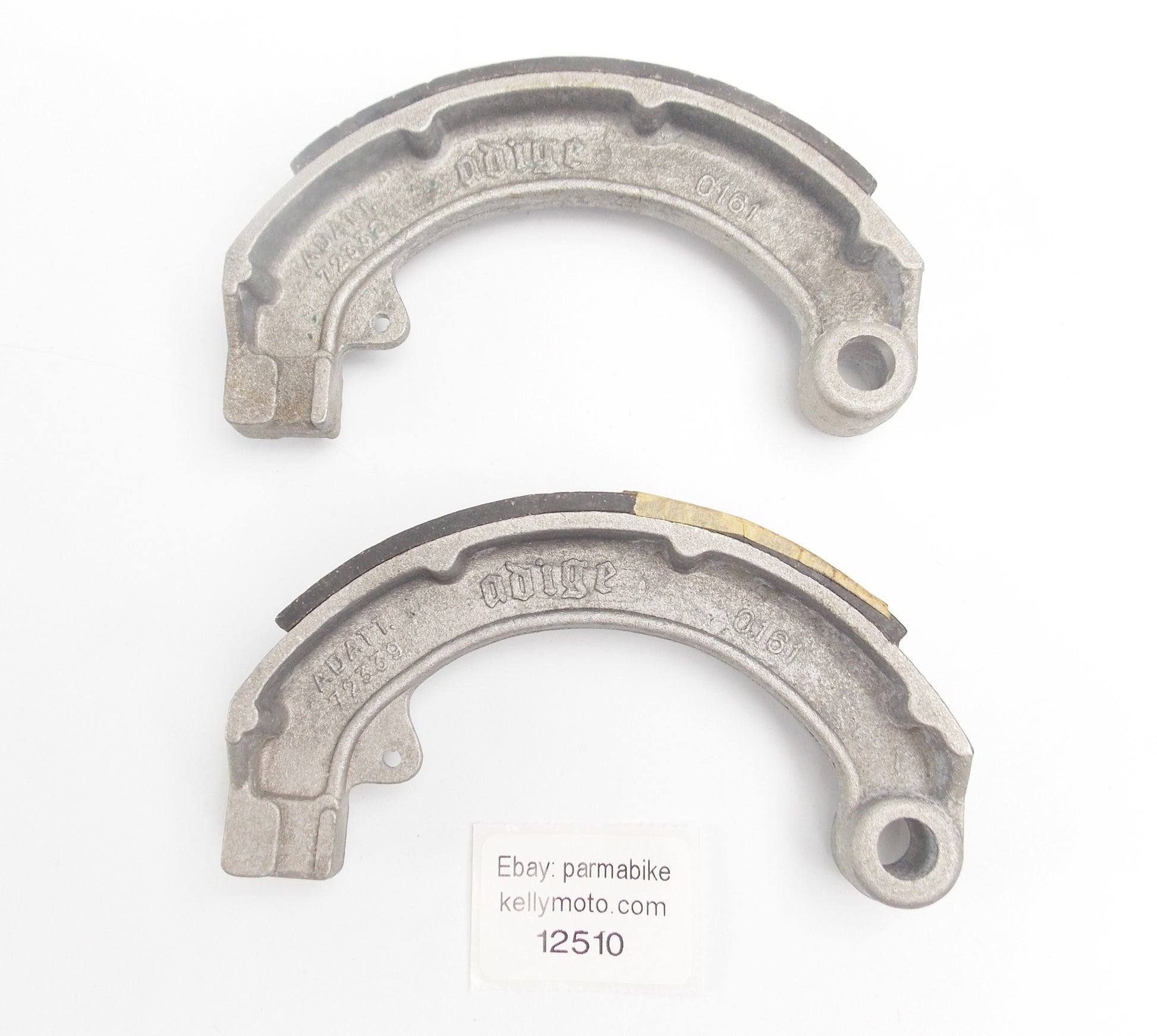 ADIGE VESPA PE/PX SPRINT GT FRONT/REAR WHEEL BRAKE SHOES 0161 OE# PIAGGIO 72339 - MotoRaider