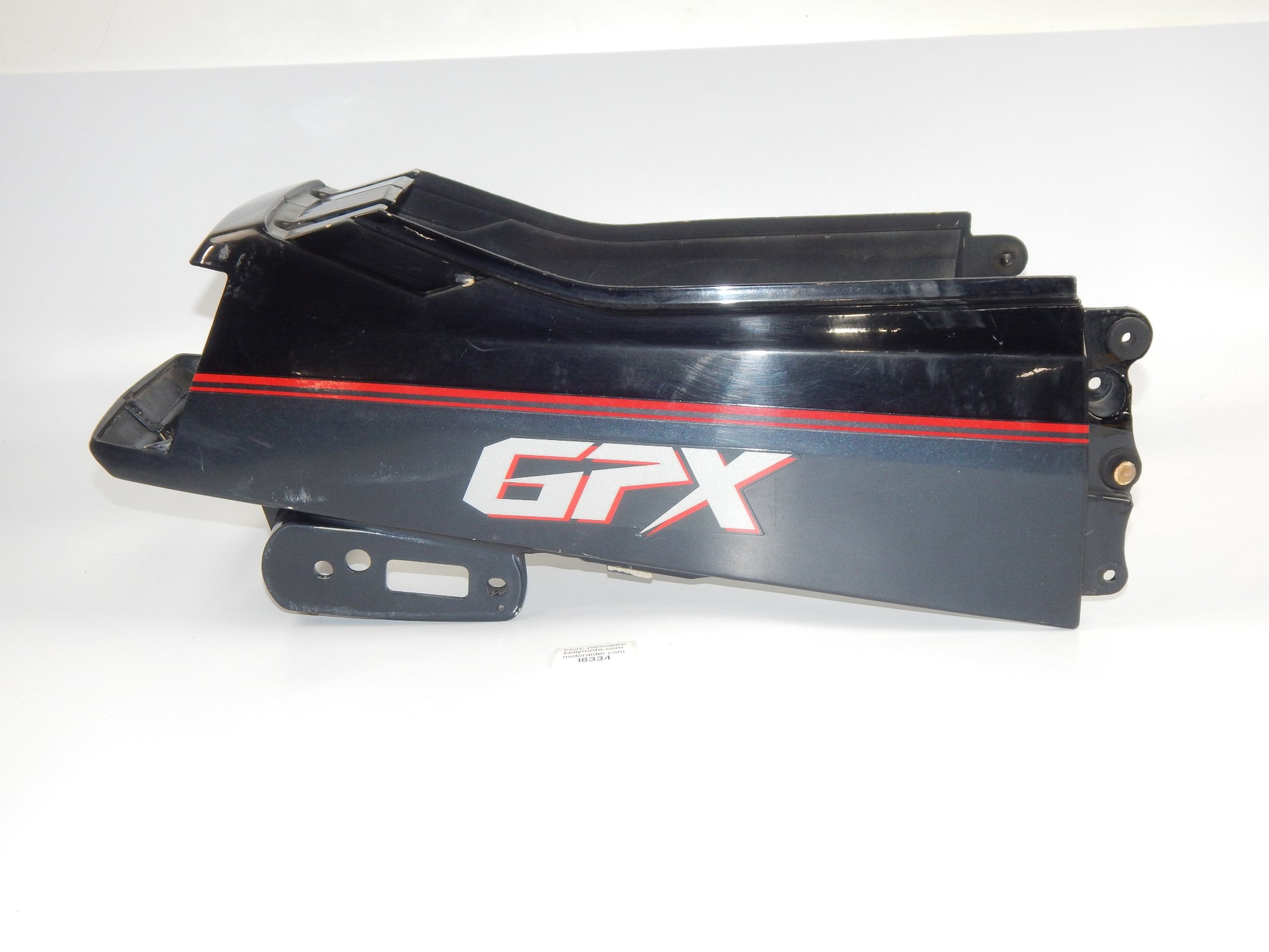 1986 KAWASAKI GPX 750 CHASSIS REAR TAIL SECTION FAIRING COWLING BLACK GREY - MotoRaider