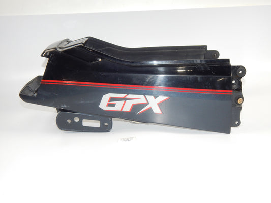 1986 KAWASAKI GPX 750 CHASSIS REAR TAIL SECTION FAIRING COWLING BLACK GREY - MotoRaider
