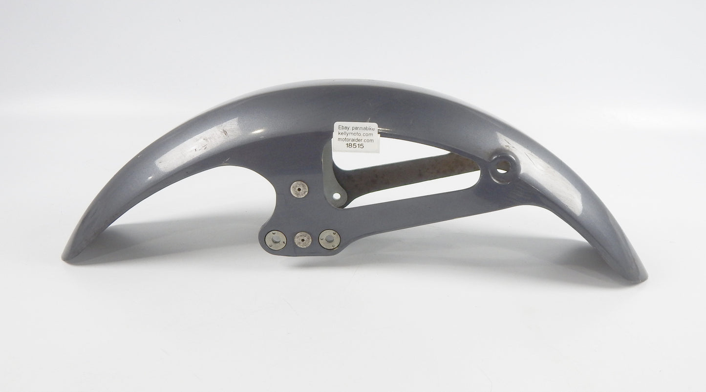VINTAGE FRONT FENDER MUD GUARD GRAY L=29" W=5" YAMAHA XV XJ DUCATI CAGIVA MORINI - MotoRaider