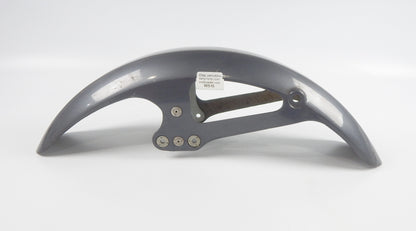 VINTAGE FRONT FENDER MUD GUARD GRAY L=29" W=5" YAMAHA XV XJ DUCATI CAGIVA MORINI - MotoRaider