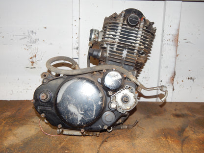 1977 YAMAHA TT500 ENGINE MOTOR 1T1-001161 CRANK CASES CYLINDER HEAD GEARBOX - MotoRaider