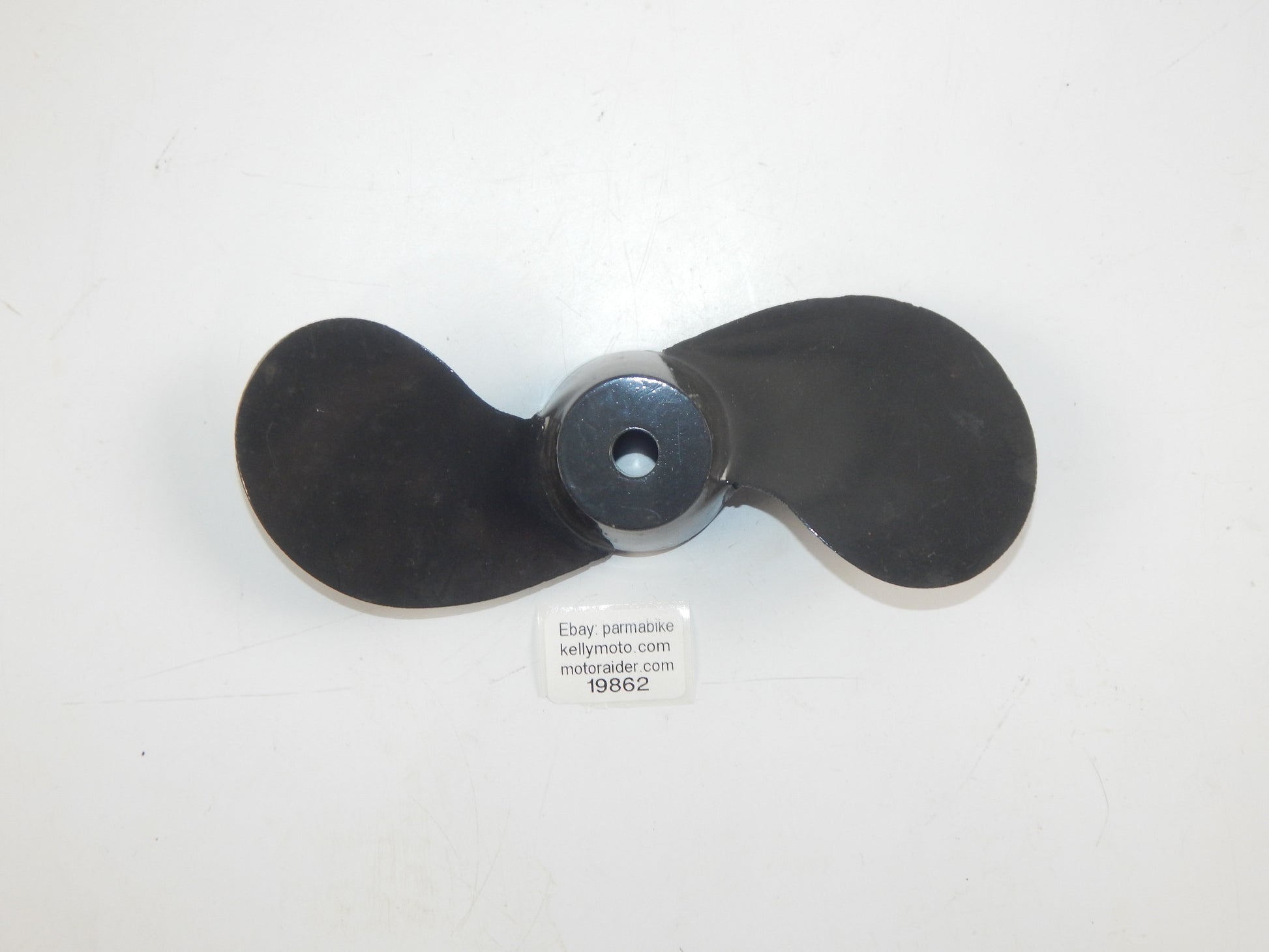 VINTAGE ALLOY PROPELLER 2 BLADE BOAT MOTOR W=8" HOLE D=12 mm DUCATI EVINRUDE - MotoRaider
