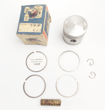 NOS ASSO WERKE  PISTON + PIN + RINGS + CLIPS SET 54.2 MM GITAN 125cc - MotoRaider
