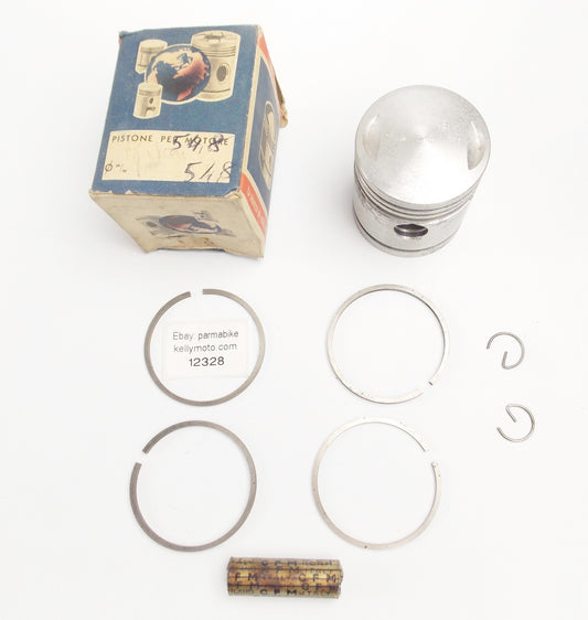 NOS ASSO WERKE  PISTON + PIN + RINGS + CLIPS SET 54.2 MM GITAN 125cc - MotoRaider