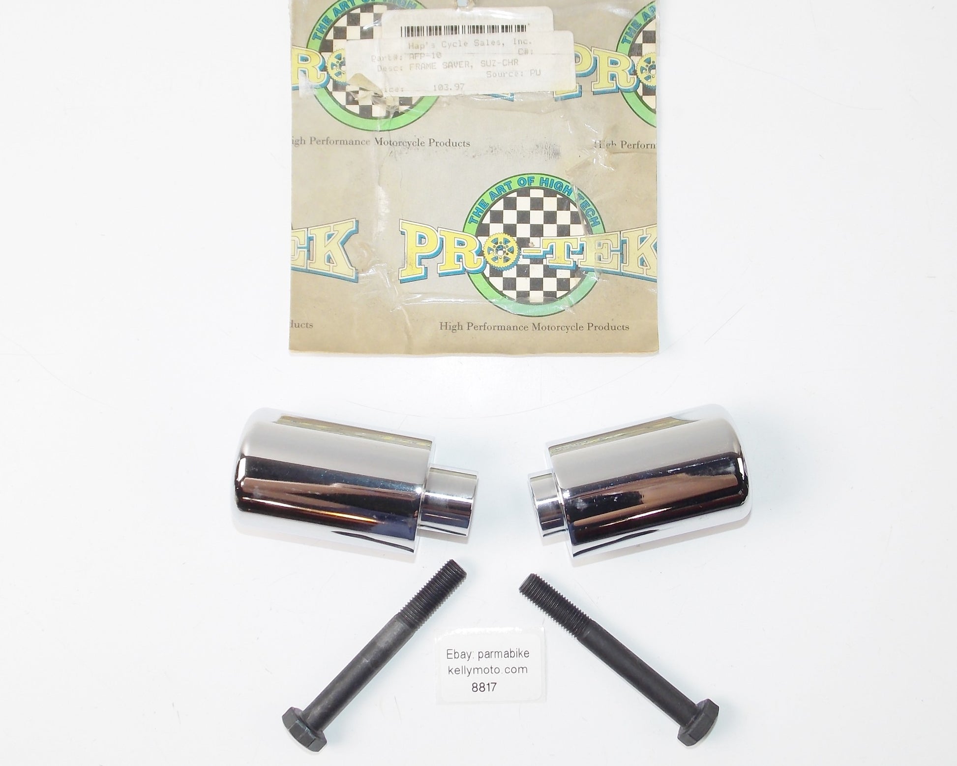 PRO-TEK  SUZUKI 1996-2000 GSXR600 ALUMINUM FRAME SLIDERS PRTECTORS AFP-10 - MotoRaider