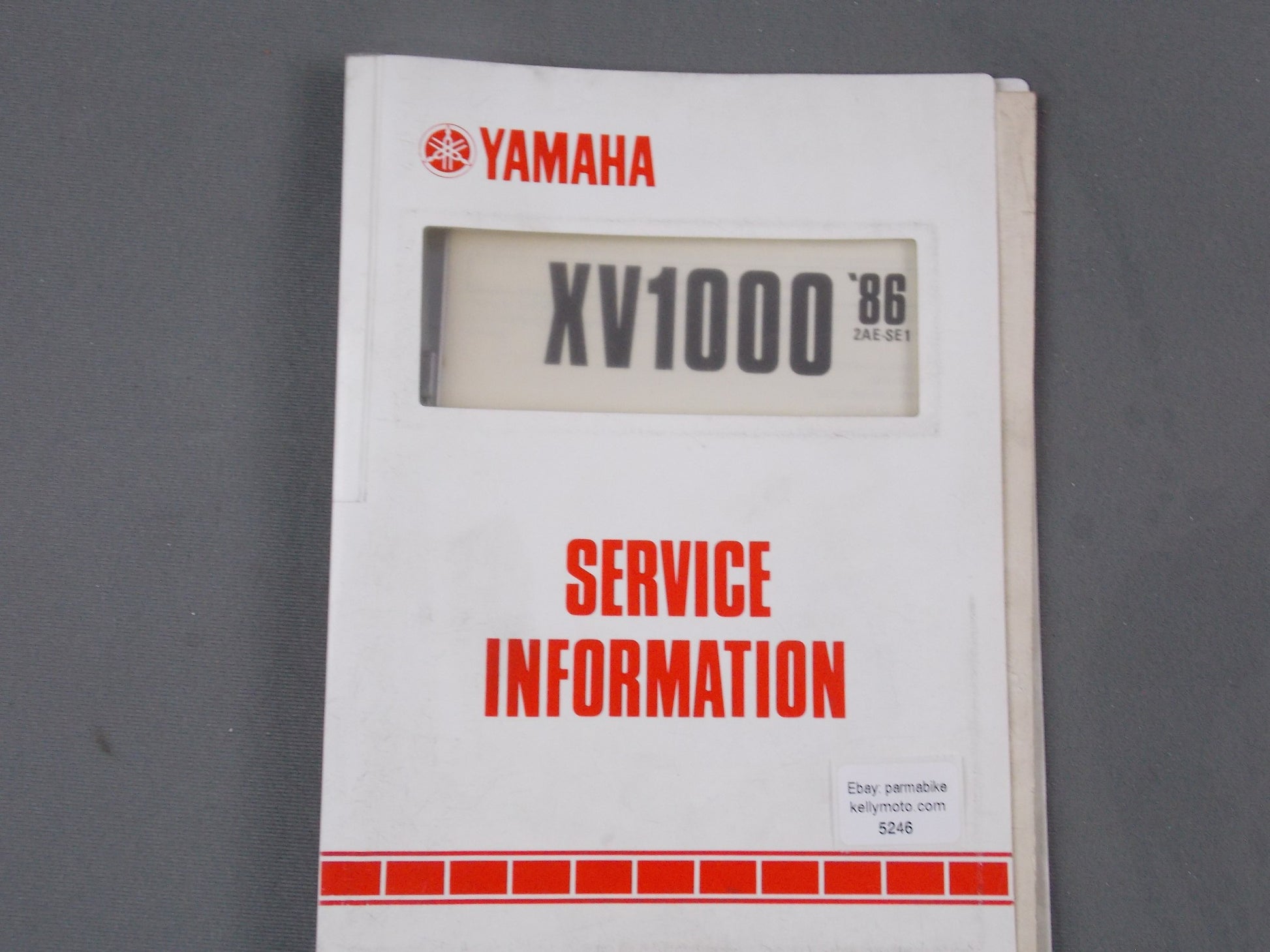 YAMAHA 1986 XV1000 SERVICE INFORMATION MANUALBOOK ENGLISH # 2AE-SE1 - MotoRaider