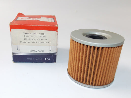 NOS HAMANA OIL FILTER ELEMENT SUZUKI GSX-750 | GSX-1100 KATANA ART. 40101 - MotoRaider