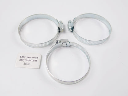 3 ZAP 38-76mm HOSE CLAMP PERFORATED BAND HI-TORQUE MOTORCYCLE AUTOMOTIVE ATV - MotoRaider