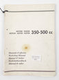 CAGIVA MOTOR 350-500 WORKSHOP MANUAL BOOK ITALIAN/ENGLISH/FRENCH/GERMAN/SPANISH - MotoRaider