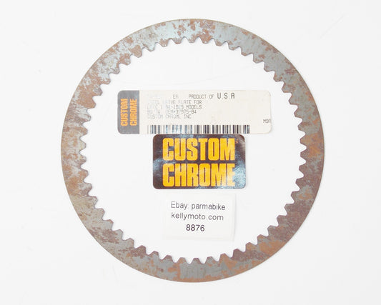 NOS CUSTOM CHROME HARLEY DAVIDSON 1984-1989 BIG TWIN CLUTCH DRIVE PLATE 37975-84 - MotoRaider